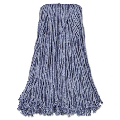 Boardwalk Mop Head  Standard Head  Cotton Synthetic Fiber  Cut-End   24  Blue  12 Carton (UNS 2024B)