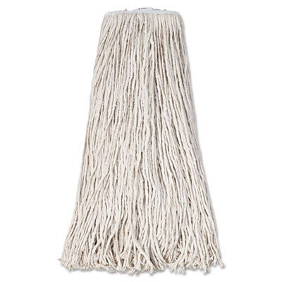 Boardwalk Mop Head  Premium Standard Head  Cotton Fiber  32oz  White  12 Carton (UNS 232C)