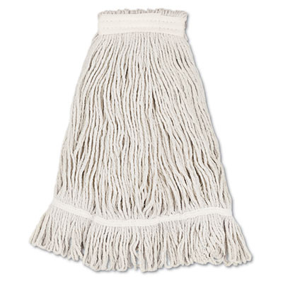 Boardwalk Mop Head  Loop Web Tailband  Value Standard  Cotton  No  32  White  12 Carton (UNS 4032C)