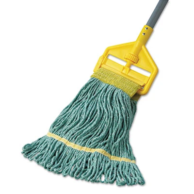 Boardwalk Super Loop Wet Mop Head  Cotton Synthetic Fiber  5  Headband  Small Size  Green  12 Carton (UNS 501GN)