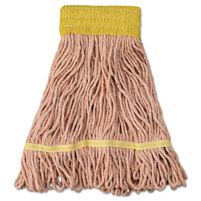 Boardwalk Super Loop Wet Mop Head  Cotton Synthetic Fiber  5  Headband  Small Size  Orange  12 Carton (UNS 501OR)