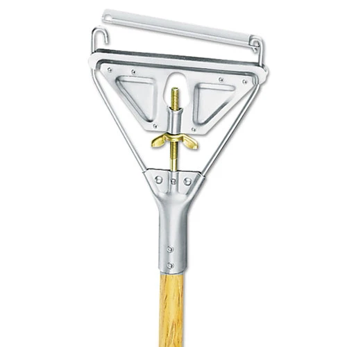 Boardwalk Quick Change Metal Head Wooden Mop Handle  Junior  7 8 dia x 54  Natural (UNS 601)
