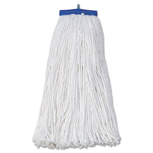 Boardwalk Mop Head  Economical Lie-Flat Head  Rayon Fiber  20oz  White  12 Carton (UNS 720R)