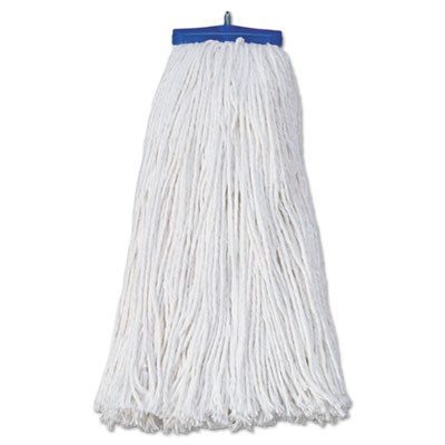 Boardwalk Mop Head  Economical Lie-Flat Head  Rayon Fiber  20oz  White  12 Carton (UNS 720R)