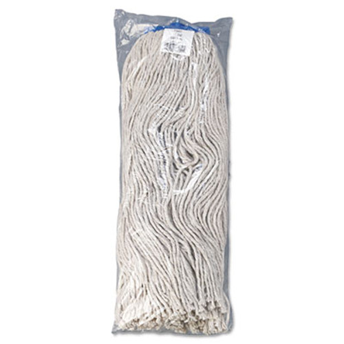 Boardwalk Mop Head  Economical Lie-Flat Head  Cotton Fiber  32oz  White  12 Carton (UNS 732C)
