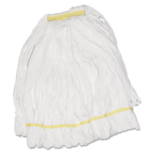 Boardwalk Mop Head  Looped  Enviro Clean With Tailband  Large  White  12 Carton (UNS 8003)