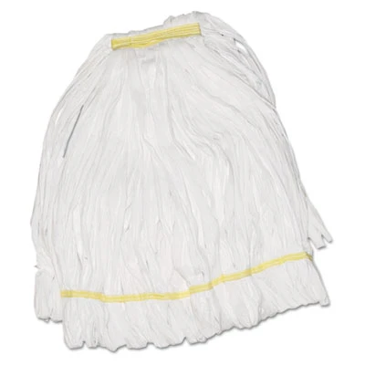 Boardwalk Mop Head  Looped  Enviro Clean With Tailband  Large  White  12 Carton (UNS 8003)