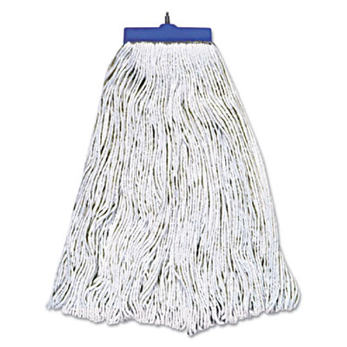 Boardwalk Mop Head  Lie-Flat Head  Rayon Fiber  24oz  White  12 Carton (UNS 824R)