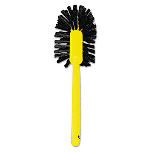 Rubbermaid Commercial Commercial-Grade Toilet Bowl Brush  17  Long  Plastic Handle  Brown (RCP 6320)