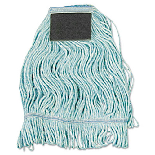 Boardwalk Mop Head  Loop-End  Cotton With Scrub Pad  Medium  12 Carton (UNS 902BL)