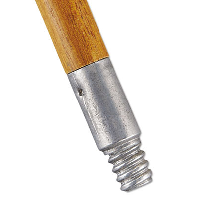 Rubbermaid Commercial Lacquered-Wood Threaded-Tip Broom Sweep Handle  15 16 dia x 60  Natural (RCP 6364)
