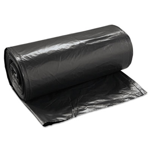 60 Gallon Black Repro Trash Bags - 2 Mil