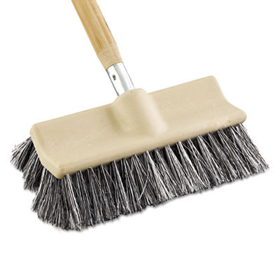 Boardwalk Dual-Surface Vehicle Brush  10  Long  Brown (BWK 8420)