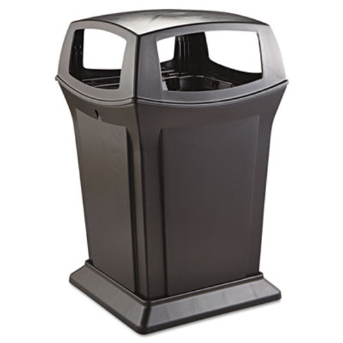 Rubbermaid Commercial Ranger Fire-Safe Container  Square  Structural Foam  45 gal  Black (RCP 9173-88 BLA)