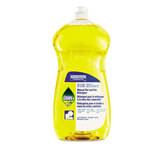 Dawn Professional Manual Pot Pan Dish Detergent  Lemon  38 oz Bottle  8 Carton (PGC 45113)