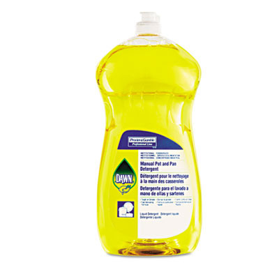 Dawn Professional Manual Pot Pan Dish Detergent  Lemon  38 oz Bottle  8 Carton (PGC 45113)