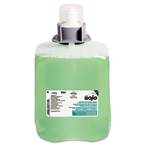 GOJO Green Certified Foam Hair and Body Wash  Cucumber Melon  2000 mL Refill  2 Carton (GOJ 5263-02)