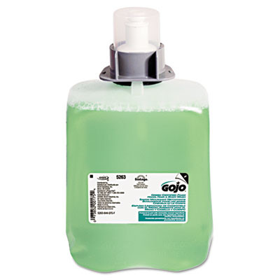 GOJO Green Certified Foam Hair and Body Wash  Cucumber Melon  2000 mL Refill  2 Carton (GOJ 5263-02)