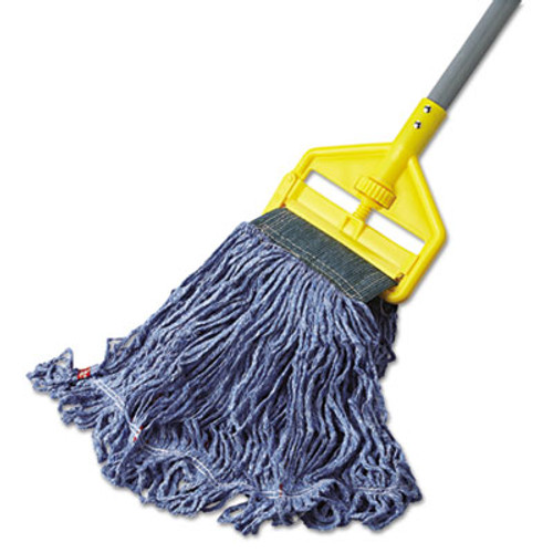 Rubbermaid Commercial Swinger Loop Wet Mop Head  Medium  Cotton Synthetic  Blue  6 Carton (RCP C152 BLU)