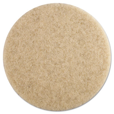 Boardwalk Natural Hog Hair Burnishing Floor Pads  19  Diameter  5 Carton (PAD 4019 NHE)