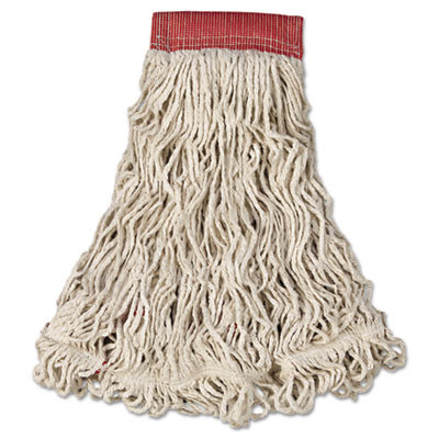 Rubbermaid Commercial Swinger Loop Wet Mop Head  Large  Cotton Synthetic  White  6 Carton (RCP C153 WHI)