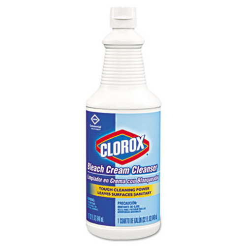 Clorox Bleach Cream Cleanser  Fresh Scent  32 oz Bottle  8 Carton (CLO 30613)