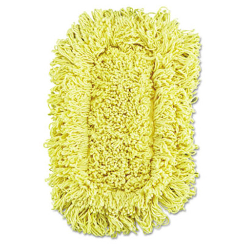 Rubbermaid Commercial Trapper Looped-End Dust Mop Head  12 x 5  Yellow  12 Carton (RCP J151-12)