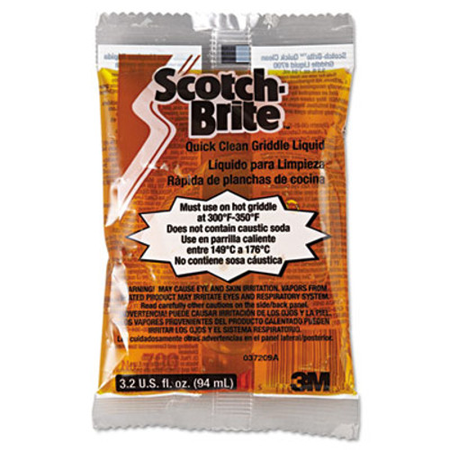 Scotch-Brite PROFESSIONAL Quick Clean Griddle Liquid  3 2oz Packet  40 Carton (MCO 29603)