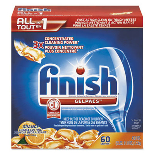 FINISH Dish Detergent Gelpacs  Orange Scent  54 Box (REC 81181) FINISH Dish Detergent Gelpacs  Orange Scent  54 Box (REC 81181)