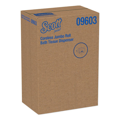 Scott Essential Coreless Jumbo Roll Tissue Dispenser 14 3 10 x 5 9 10 x 9 4 5 White (KCC 09603)