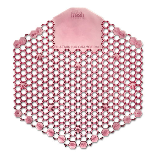 Fresh Products Wave 3D Urinal Deodorizer Screen  Red  Spiced Apple Fragrance  10 Screens Box (FRS 2WDS60 SAP)
