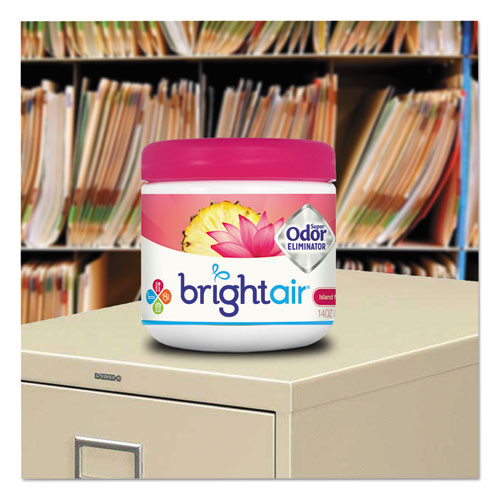 BRIGHT Air Super Odor Eliminator  Island Nectar and Pineapple  Pink  14 oz (BRI 900114)