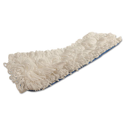Rubbermaid Commercial Flow Flat Mop  Nylon  18   White  (RCP Q805)