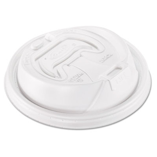 Dart Optima Reclosable Lid  Fits 12-24 oz Foam Cups  White  1000 Carton (DCC 16RCL)