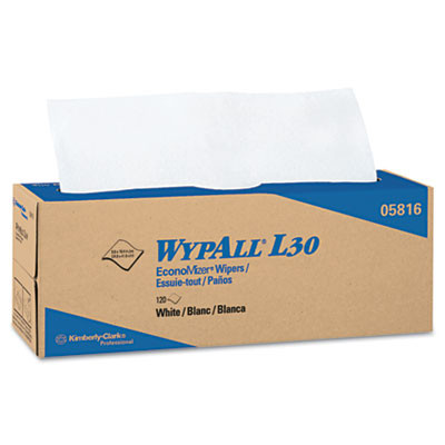 WypAll L30 Towels  POP-UP Box  9 4 5 x 16 2 5  120 Box  6 Boxes Carton (KCC 05816)