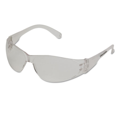 MCR Safety Checklite Safety Glasses  Clear Frame  Anti-Fog Lens (MCR CL110AF)