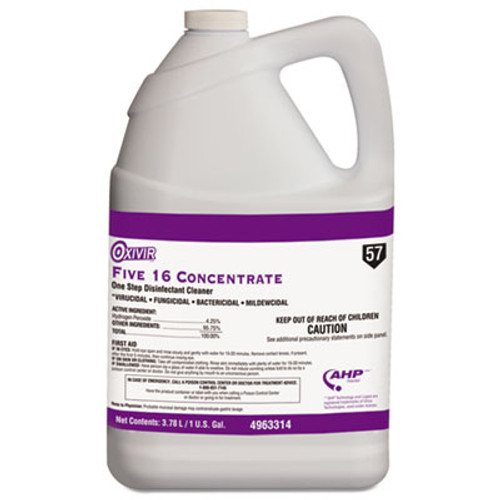 Oxivir Five 16 One-Step Disinfectant Cleaner  1gal Bottle  4 Carton (DVO 4963314)