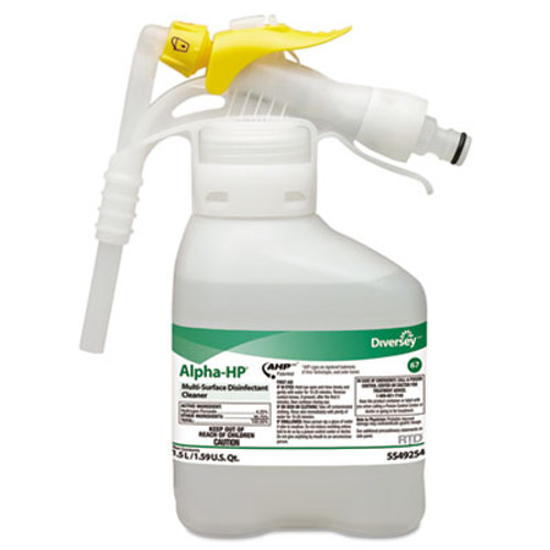 Diversey Alpha-HP Multi-Surface Disinfectant Cleaner  Citrus Scent  1 5L Spray Bottle UOM (DVO 5549254)