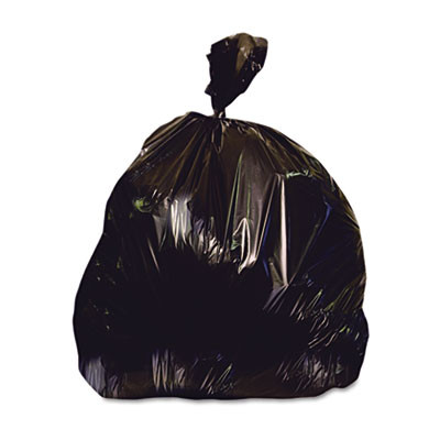 Heritage Low-Density Repro Can Liner  45 gal  1 5 mil  40  x 46   Black  100 Carton (HER X8046AK)