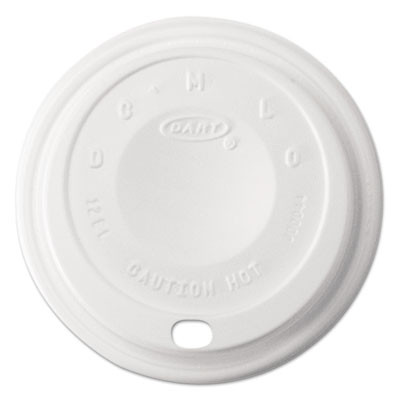 Dart Cappuccino Dome Sipper Lids  12 oz  White (DCC 12EL)