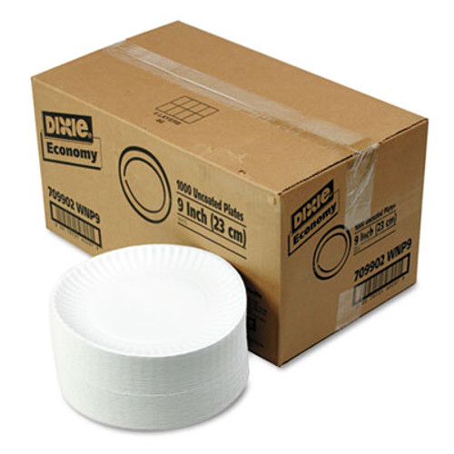 Dixie White Paper Plates  9  dia  250 Pack  4 Packs Carton (DIX WNP9OD)