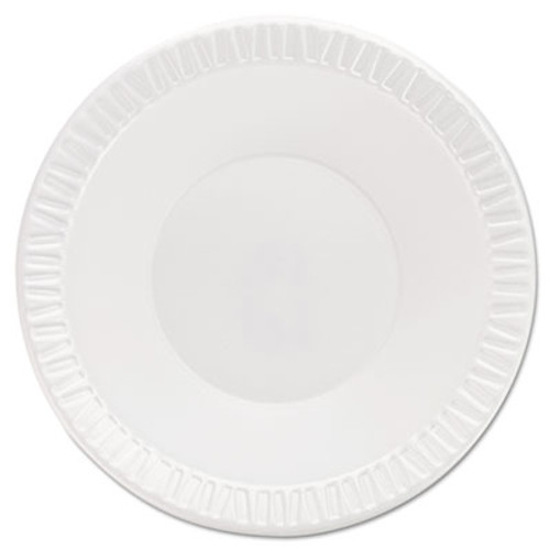 Dart Quiet Classic Laminated Foam Dinnerware Bowls  10-12 Oz  White  125 Pk (DCC 12BWWQR)