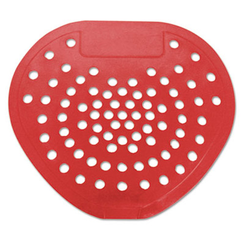 HOSPECO Health Gards Vinyl Urinal Screen  7 3 4 w x 6 7 8 h  Red  Cherry  Dozen (HOS 03901)