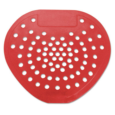 HOSPECO Health Gards Vinyl Urinal Screen  7 3 4 w x 6 7 8 h  Red  Cherry  Dozen (HOS 03901)