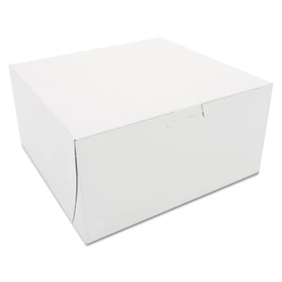 SCT Non-Window Bakery Boxes  8 x 8 x 4  White  250 Carton (SCH 0941)