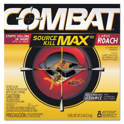 Combat Roach Bait Insecticide  0 49 oz Bait  8 Pack  12 Pack Carton (DIA 51913)
