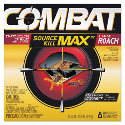 Combat Roach Bait Insecticide  0 49 oz Bait  8 Pack  12 Pack Carton (DIA 51913)