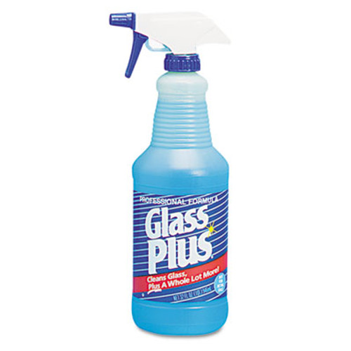 Glass Plus Glass Cleaner  32oz Spray Bottle  12 Carton (DVO 94378)