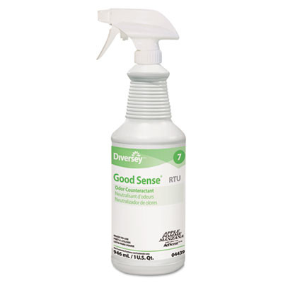 Diversey Good Sense RTU Liquid Odor Counteractant  Apple Scent  32 oz Spray Bottle (DVO 04439)