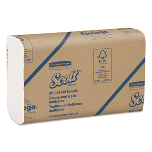 Scott Multi-Fold Towels  Absorbency Pockets  9 2 5 x 9 1 5  White  250 Sheets Pack (KCC 03650)